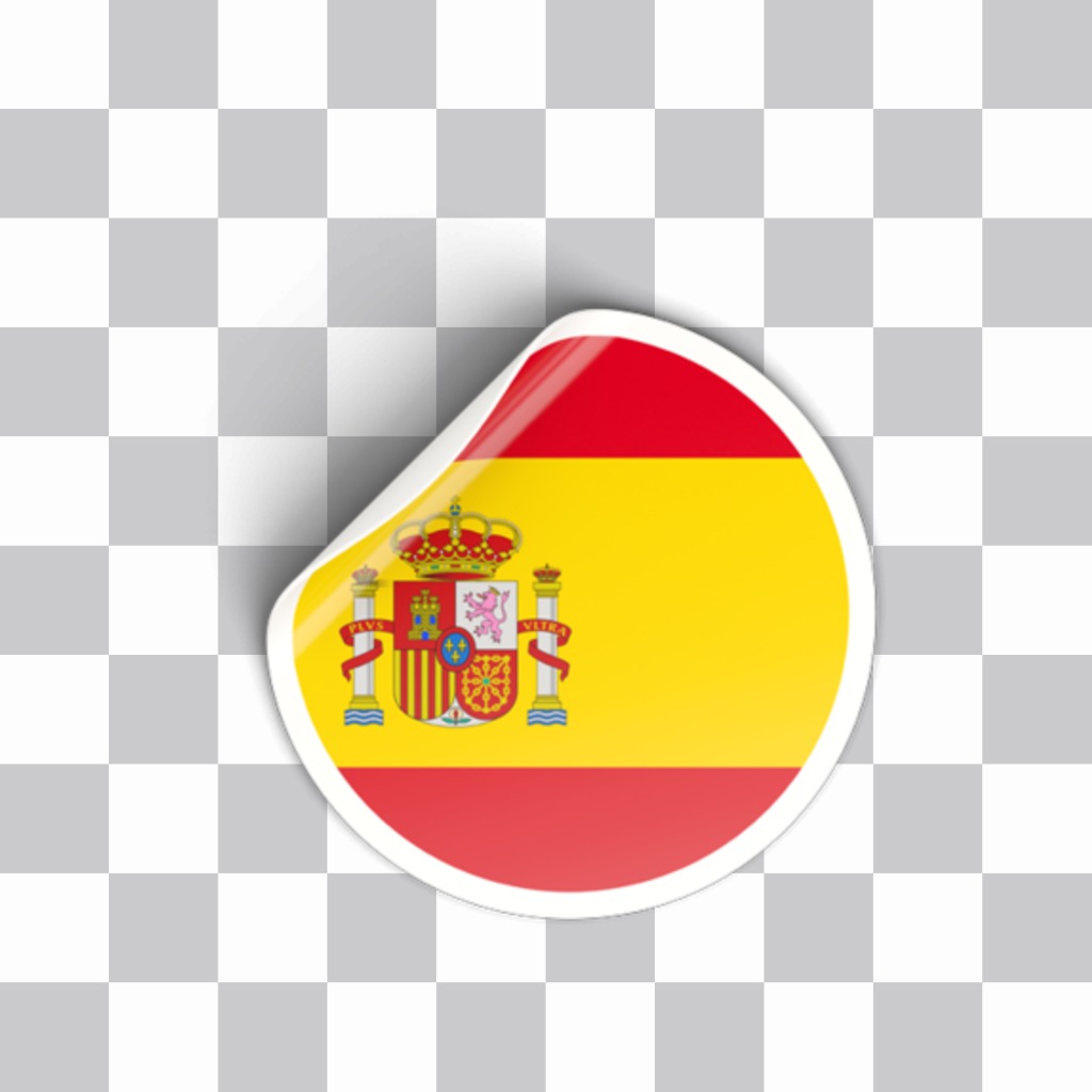 Aufkleber von Spanien-Flagge, die Sie auf Ihre Fotos einfügen können ..