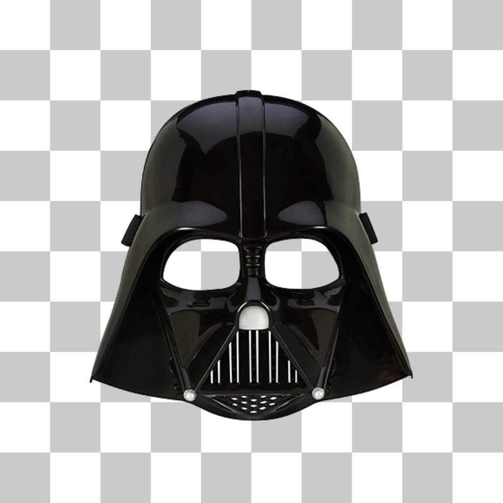Aufkleber der Maske von Darth Vader auf Ihre Fotos setzen ..