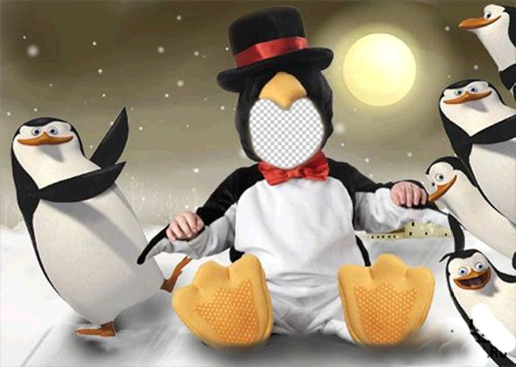 Virtuelle Pinguin-Kostüm für Kinder, die Sie kostenlos ..