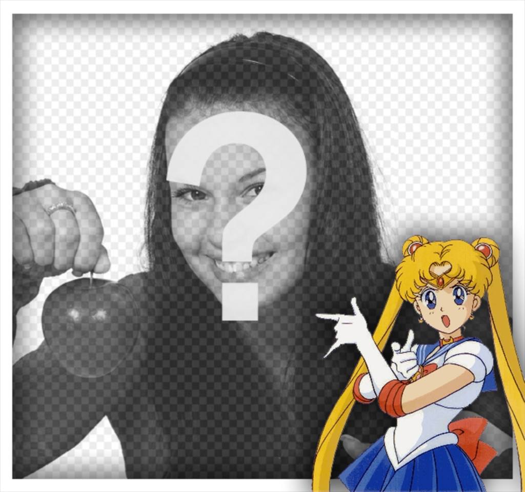 Bearbeiten Sie diesen Rahmen mit Ihrem Foto zu sein, mit der Sailor Moon ..