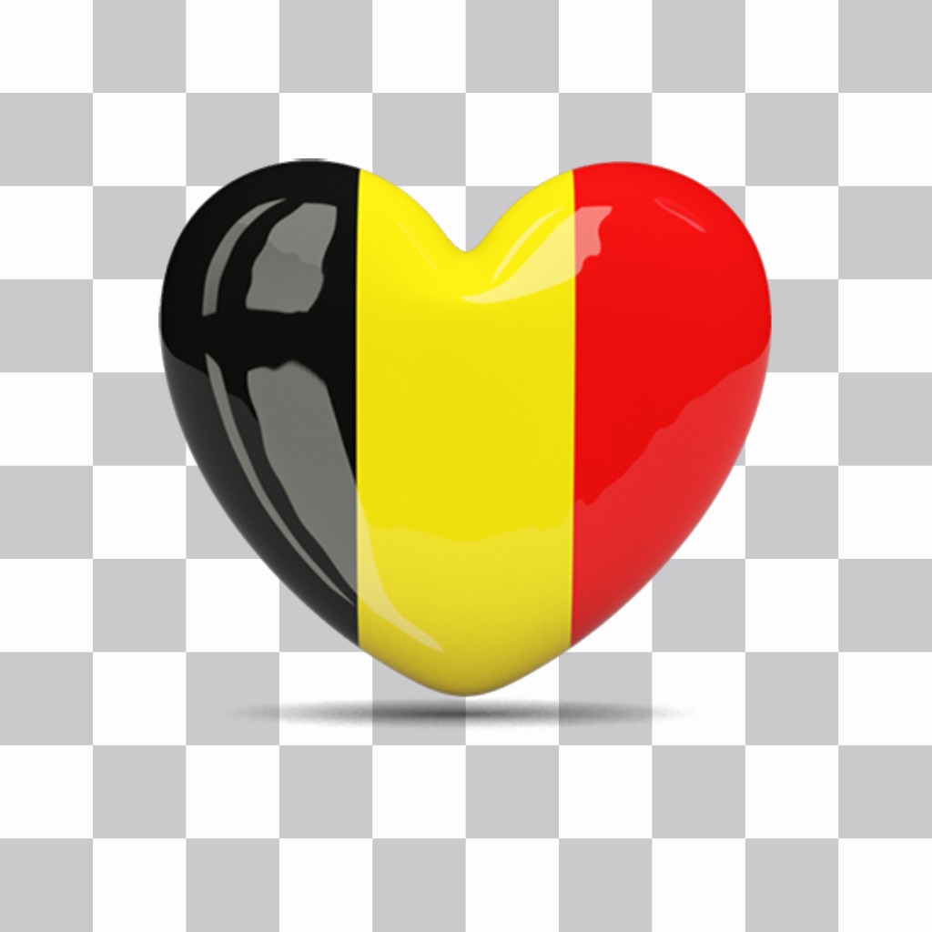 Herz mit Belgien Flagge Ihre Fotos ..