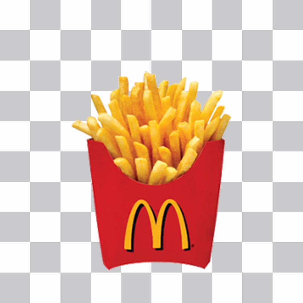 Dekorative Aufkleber, die McDonalds Kartoffeln auf Ihre Bilder ..