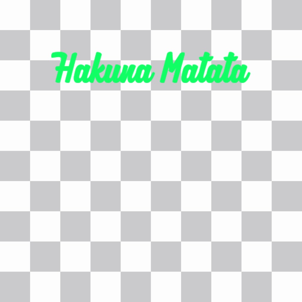 Fügen Sie den Ausdruck Hakuna Matata auf Ihre Fotos mit diesem Online-Aufkleber ..