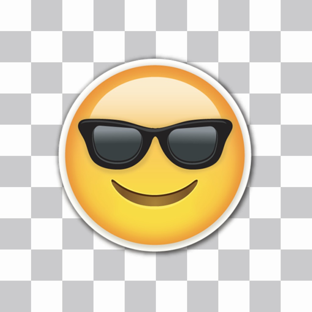 WhatsApp Emoji mit Sonnenbrille auf Ihre Bilder einfügen ..