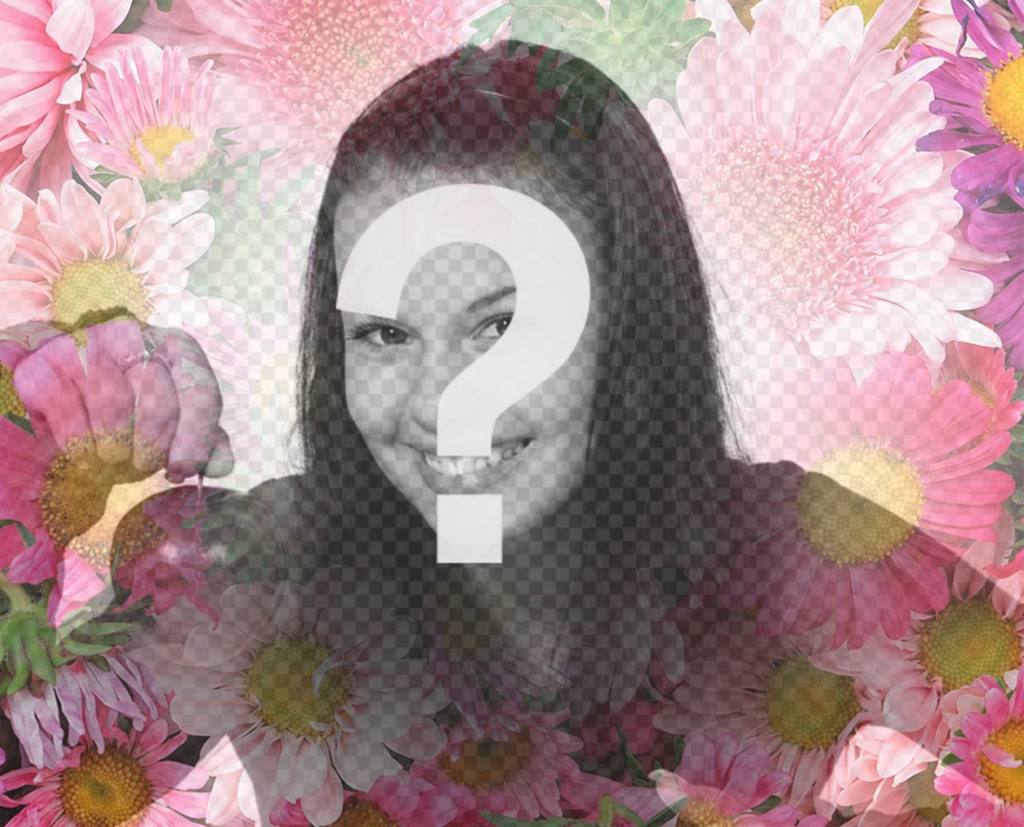 Gratis-Filter mit Blumen Ihr Profilbild zu dekorieren ..