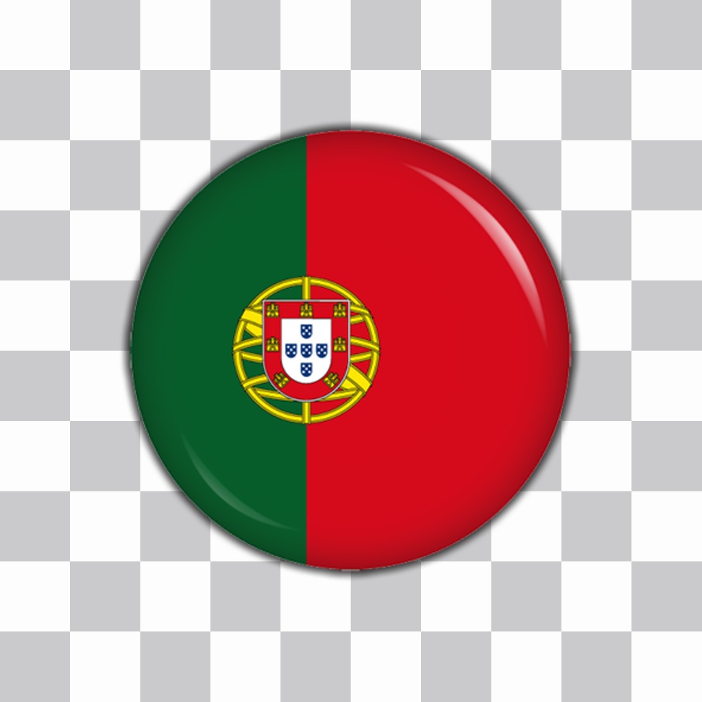 Button mit der Portugal Flagge auf Ihre Fotos mit diesem Effekt ..