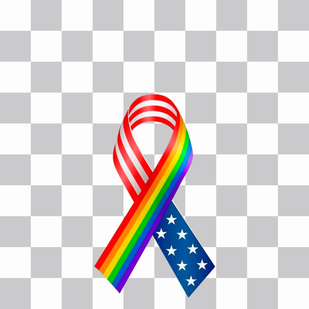 Band mit den Farben der Regenbogenfarben und der USA-Flagge, die Sie in Ihrem Foto als Solidarität..