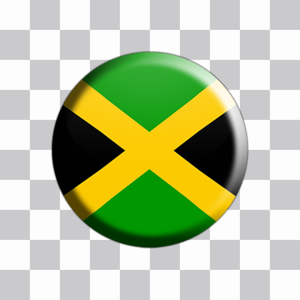 Aufkleber von Jamaika-Flagge als Button Bilder zu dekorieren ..