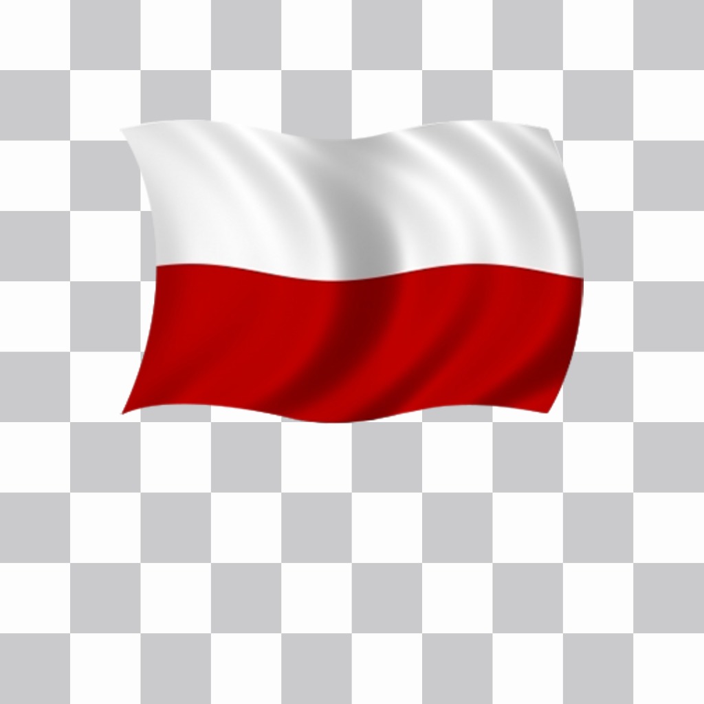 Wehende Flagge von Polen, die Sie in Ihre Fotos kostenlos ..