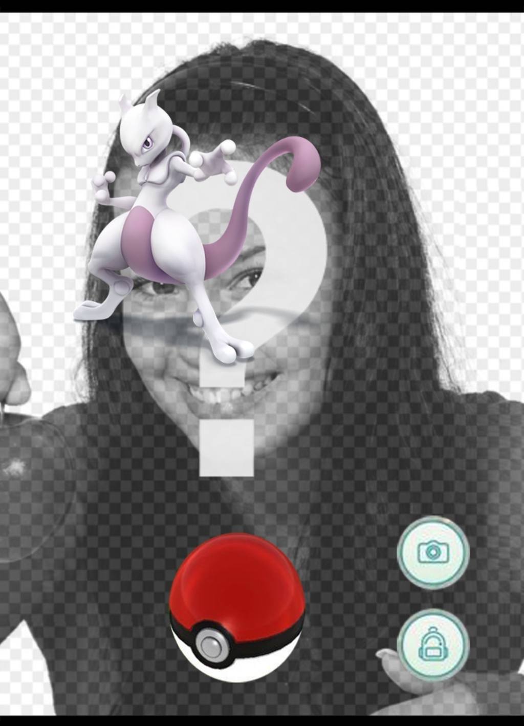 Foto-Effekt mit Mewtwo in Pokemon Go-Spiel Ihr Foto ..