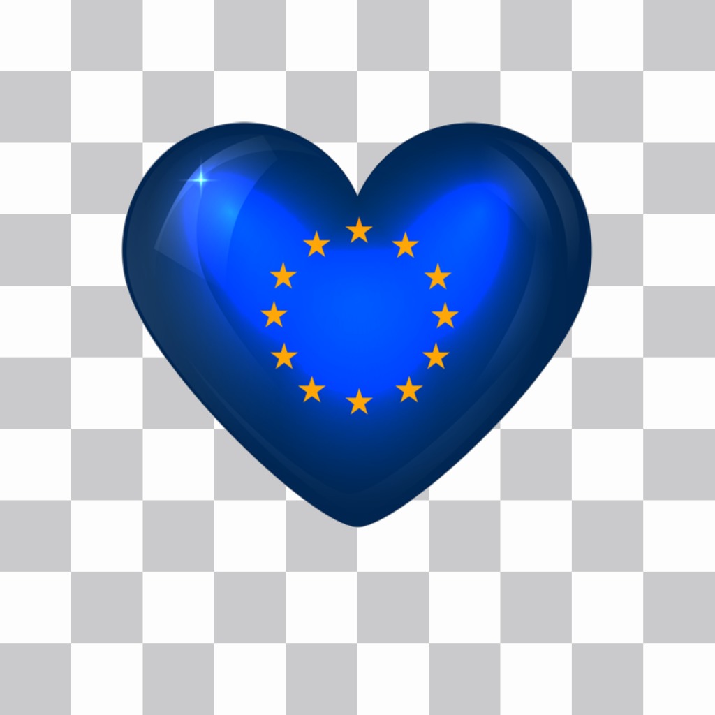 Flagge der Europäischen Union in Form von..