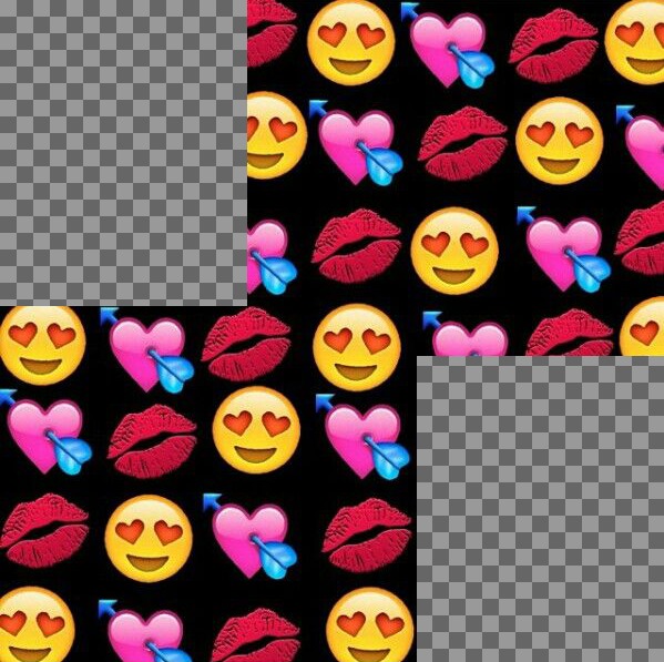 Rahmen mit Liebe Emojis Collage für zwei Fotos ..