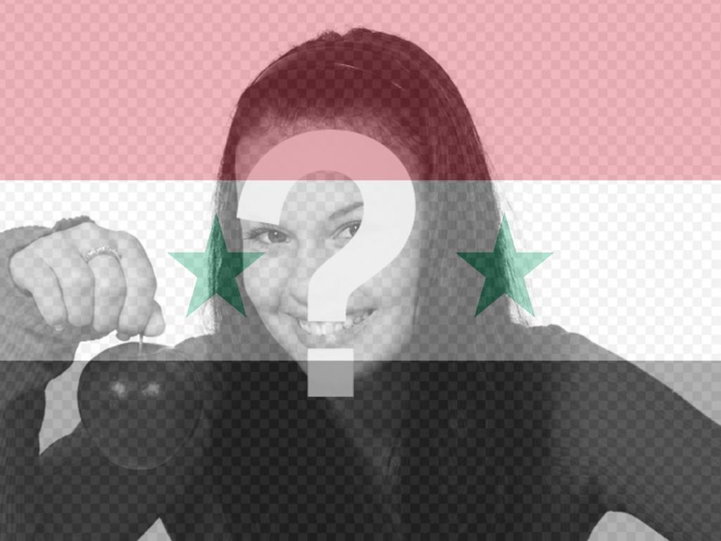Fotomontage der syrischen Flagge für Ihr Foto ..