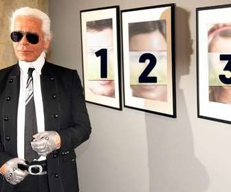 foto-effekt zusammen mit karl lagerfeld setzen sie ihr bild in den bildern