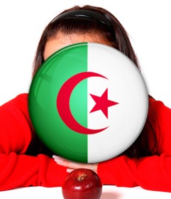 flagge von algerien um in ihre fotos einzufugen