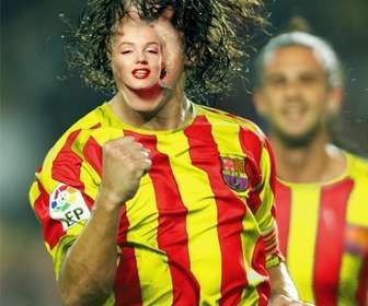 Setzen Sie Ihr Gesicht auf Carles Puyol mit diesem kostenlosen Foto-Montage