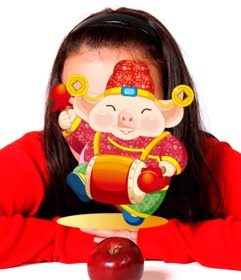 Chinesisches glückliches Schwein des neuen Jahres
