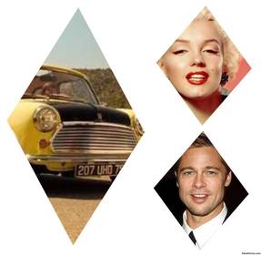 kostenlose fotocollage drei bilder insiade rhombus