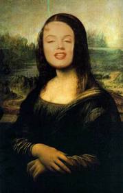 Fotomontage der Mona Lisa Gesicht online zu stellen