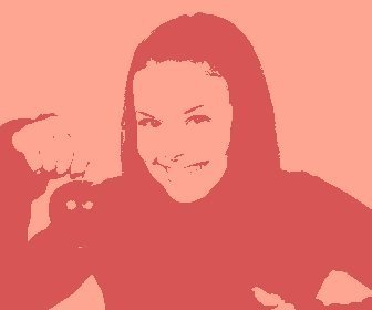 Effekt für Fotos Pop-Art-Stil Orange und Orange Peitsche.