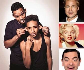 fotomontage fur drei fotos mit will und jaden smith