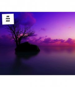 Sonnenuntergang, anpassbare Tapete für twitter mit Ihrem Foto