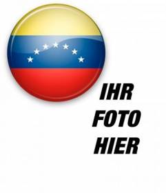 Abzeichen von Venezuela Flagge auf Ihr Foto setzen