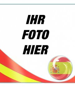 Flagge von Spanien bis in Ihren Fotos setzen