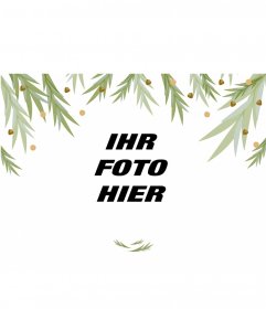 Filter für Ihr Bild mit einigen Zweigen der Bäume im Herbst
