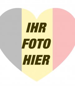Ihr Profilbild mit herzförmigen Belgien Flagge 