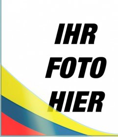 Legen Sie die Farben der Flagge von Kolumbien in Ihr Foto mit dieser Fotomontage