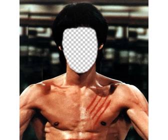 setzen sie ihr gesicht auf den korper von bruce lee mit diesem online-fotomontage