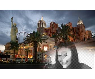 fotomontage um eine collage mit new rk in vegas