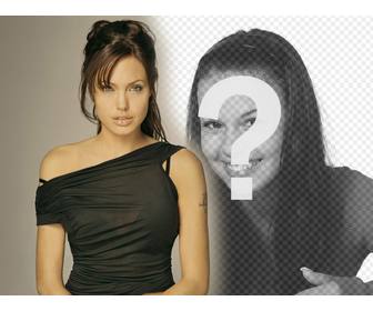 fotomontage mit angelina jolie an seiner seite zu erscheinen