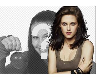 fotomontage um ihr bild mit kristen stewart setzen