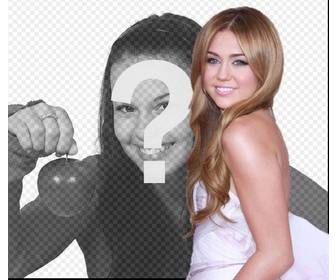 fotomontage mit miley cyrus foto-effekt um eine montage togetherwith miley