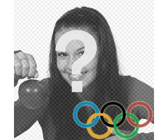 fotomontage um die ringe der olympischen spiele in ihr foto legen