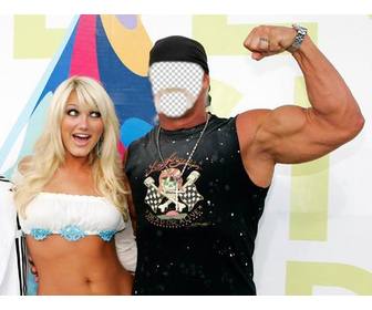 wenn sie hulk hogan sein dies ist ihr fotomontage des beruhmten kampfer wollen