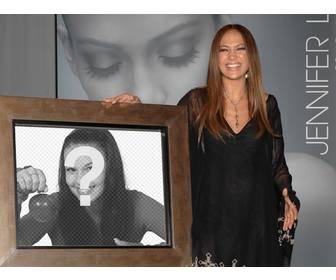 fotomontage von jennifer lopez ein foto mit ihr zu bekommen