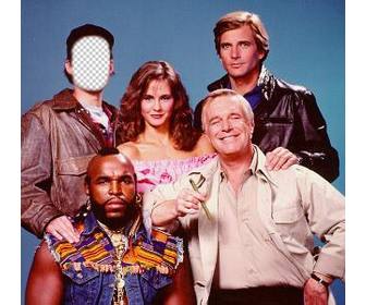 fotomontage des a-team ihr gesicht auf den korper von murdock zu setzen