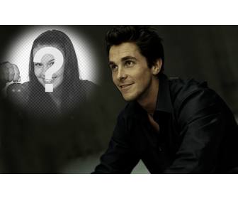 fotomontage mit christian bale dem letzten batman ihr foto zu setzen