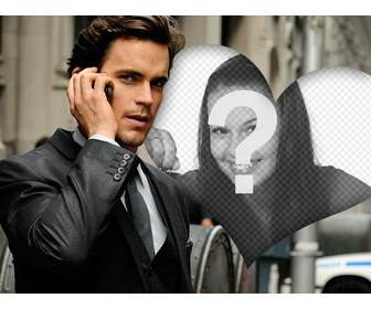 fotomontage mit matt bomer der schauspieler christian grau ware von fifty shades of grey mit einem herzen um ihr foto setzen