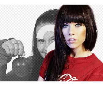 fotomontage mit der sangerin carly rae jepsen durch den einzigen bekannten quotcall maybequot