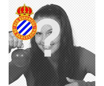 individuelle avatar mit dem espanyol barcelona fußballmannschaft schild