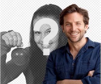 fotomontage mit bradley cooper zu platzieren sie ihre foto-und mit ihm offenbar werden in dem bild