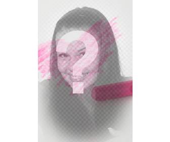 photo filter mit einem rosa herz gezeichnet kreide auf ihr foto setzen