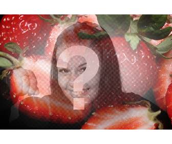 fotografische filter mit einigen erdbeeren um eine collage mit fotos online