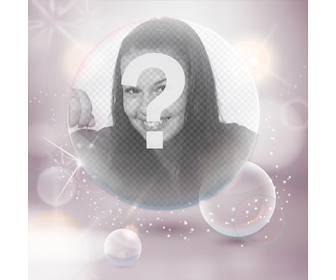 profil-bild mit blasen und blinkende weiße lichter auf ihren avatar von facebook und twitter anpassen