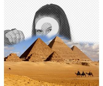 effekte um ihr foto in die pyramiden von agypten zu bringen