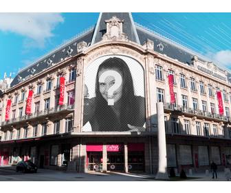 montage auf galeries lafayette in paris